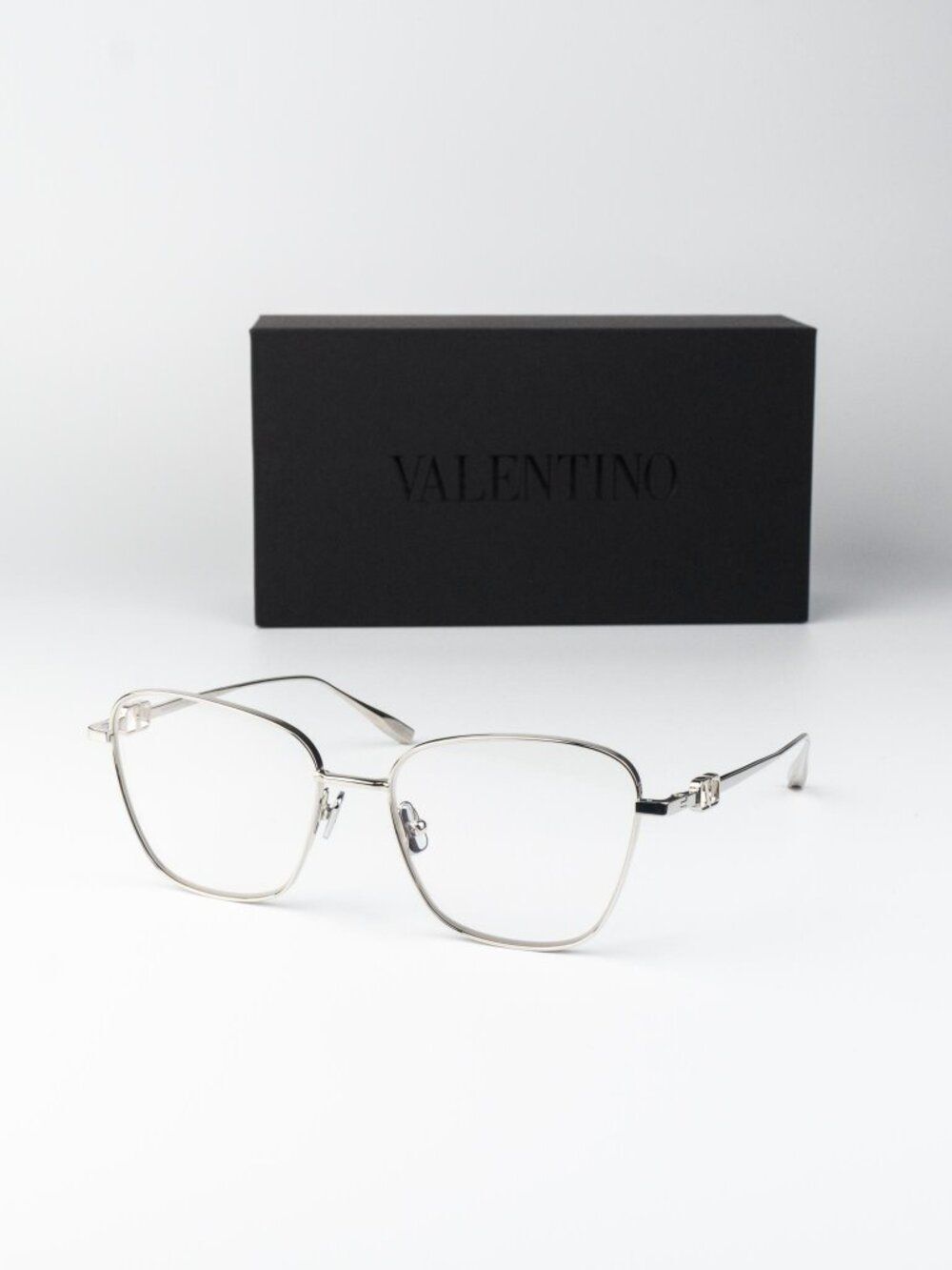 Valentino Women Eyeglasses Silver Butterfly V-LOGO SIGN II VLX-167 B